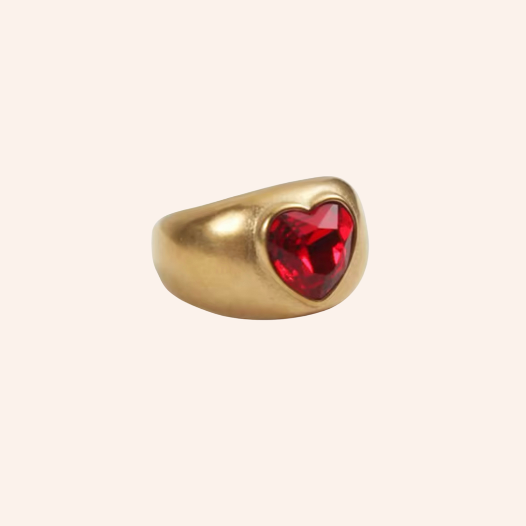 Heart Throb Ring in Gold Plated