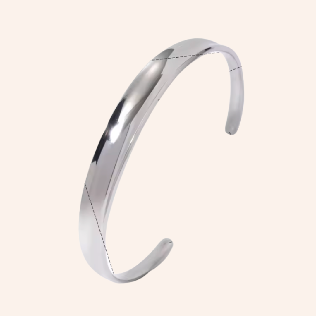 Camilla Cuff Bracelet in Stainless Steel