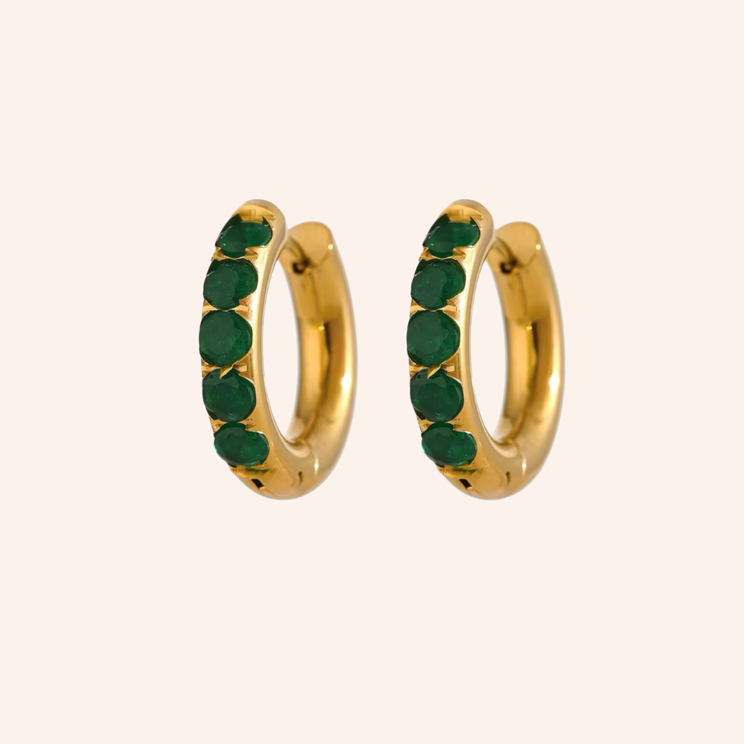 Sloane Hoop Earrings in Gold Plated
