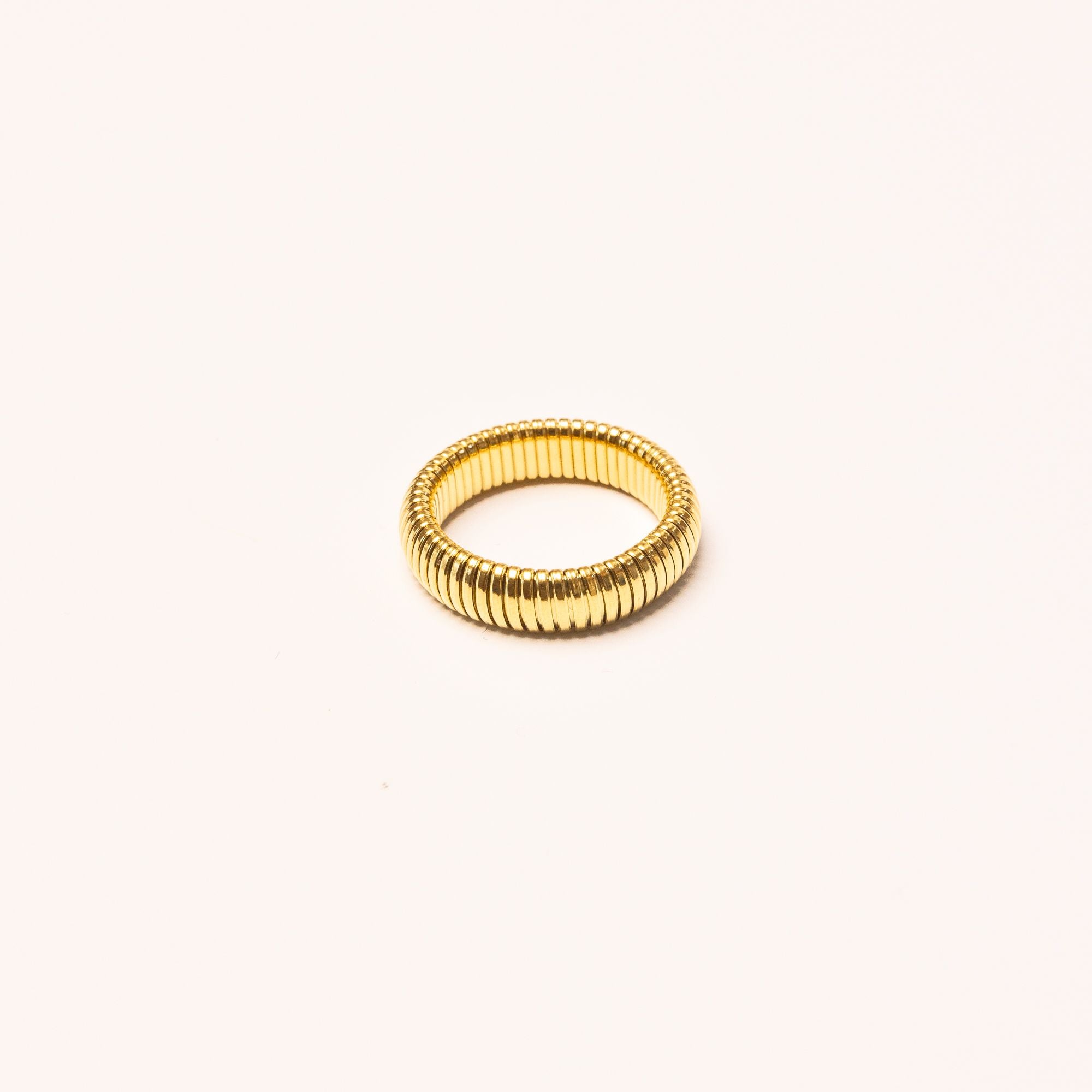 Slinky Ring in Gold Plated