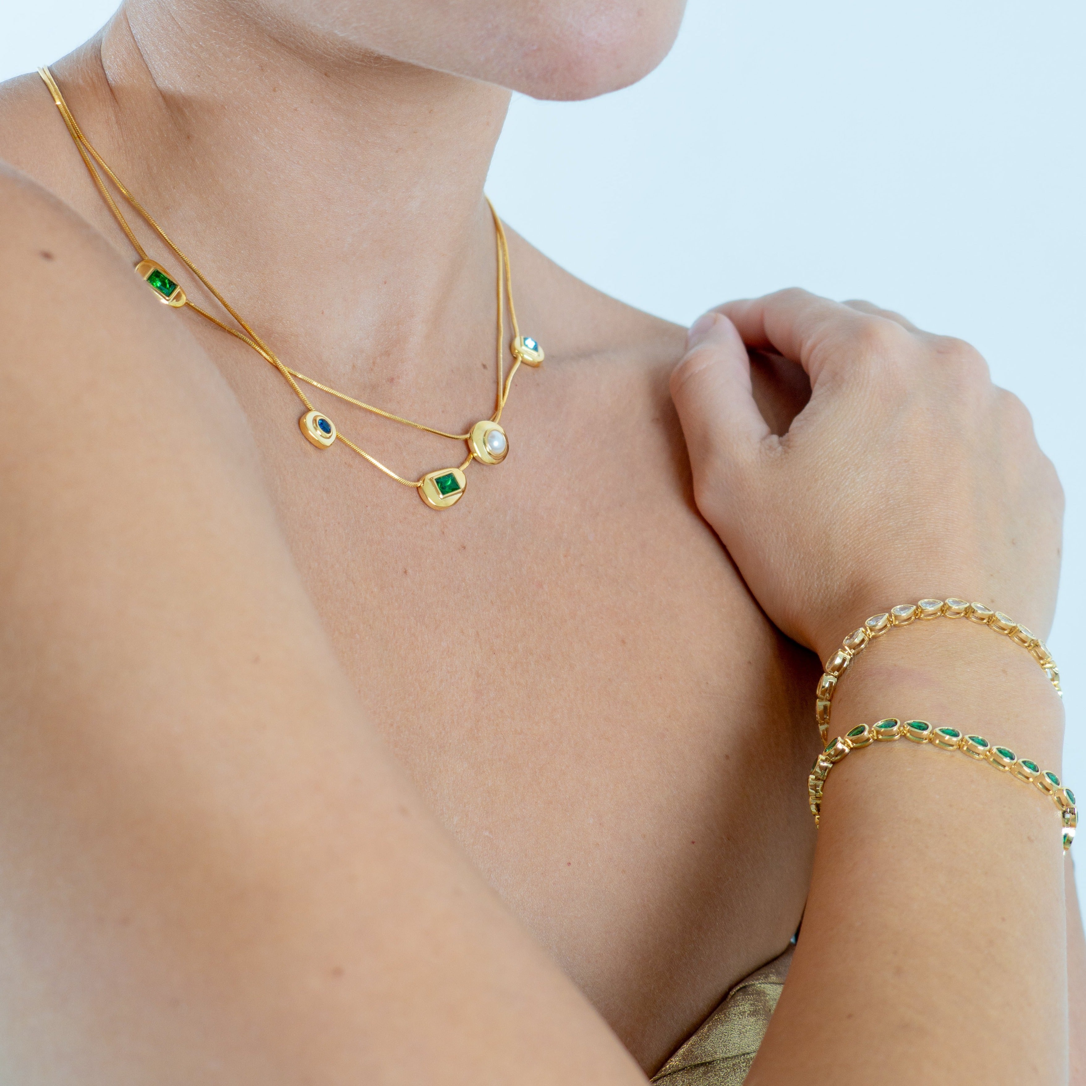 Sara Necklace in 18k Gold Plated