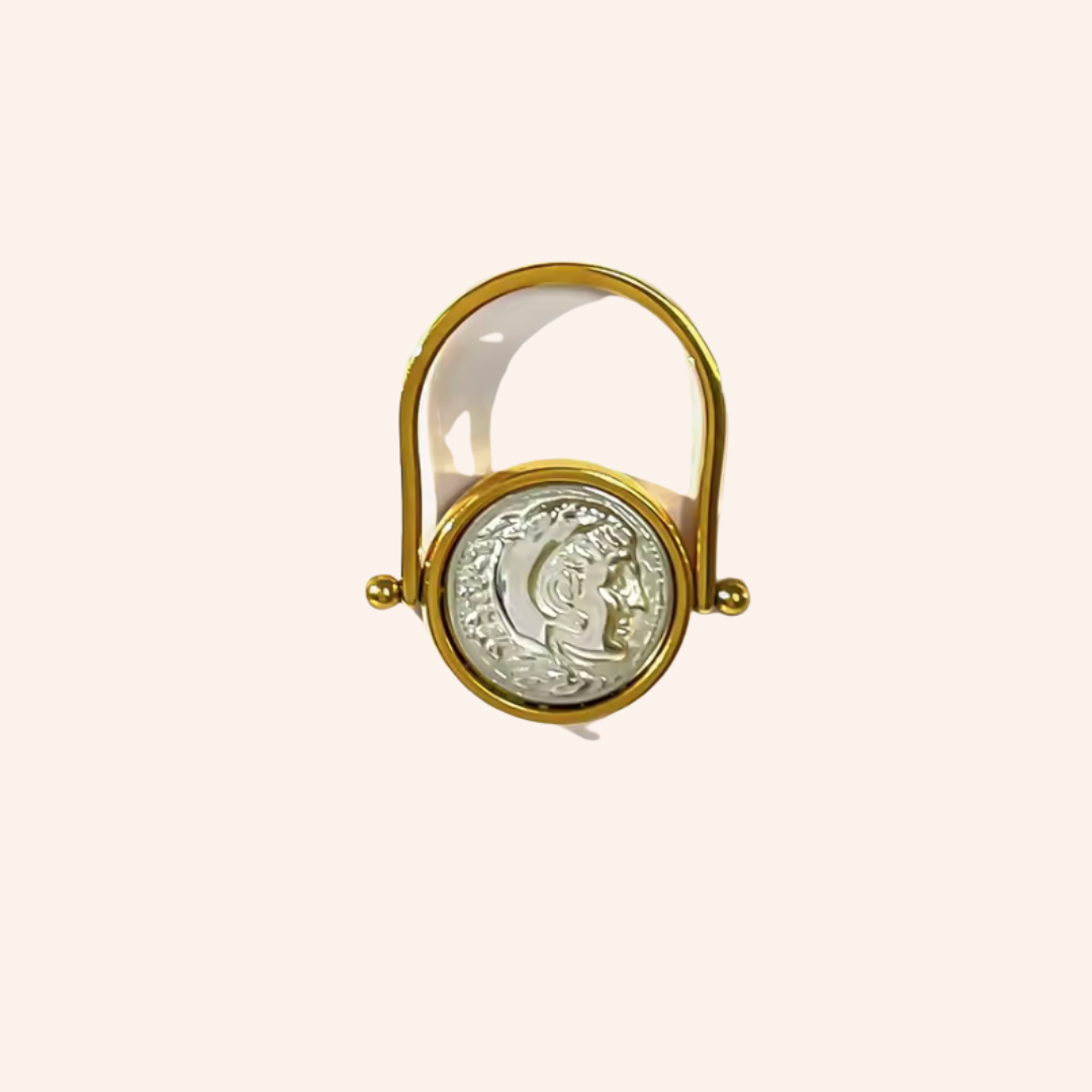Coin Ring in Gold Plated