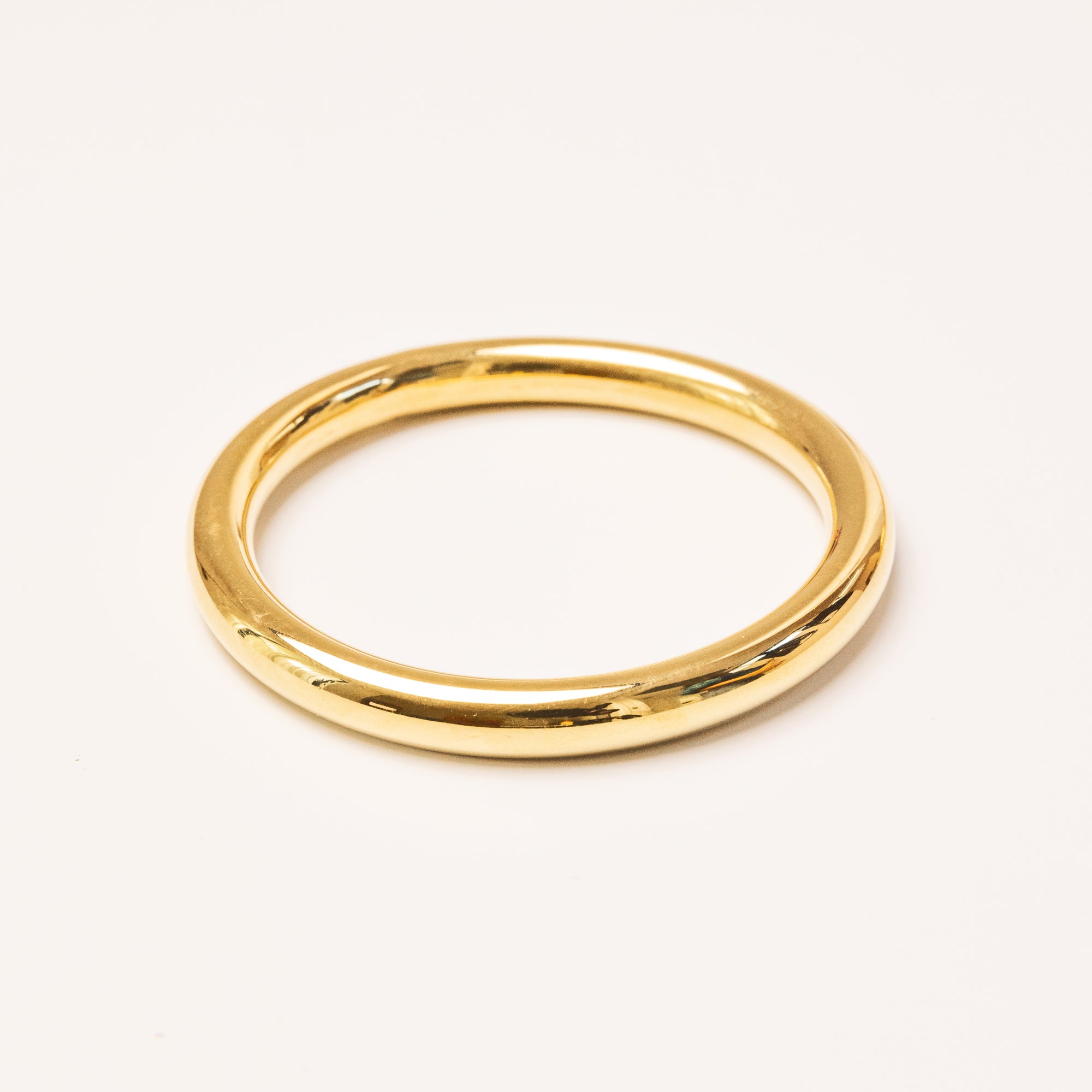 Classic Thick Bangle in Gold Plated