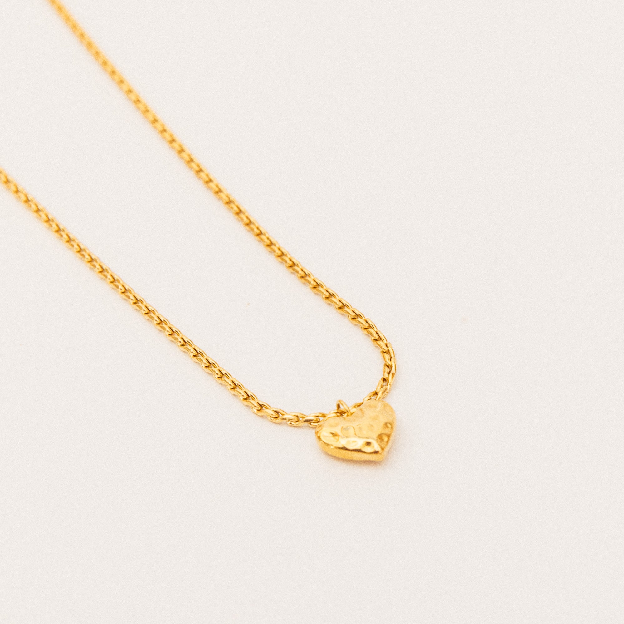 Luca Heart Pendant Necklace in Gold Plated