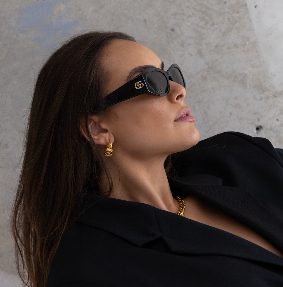 Fifi Hoop Earrings in Gold Plated