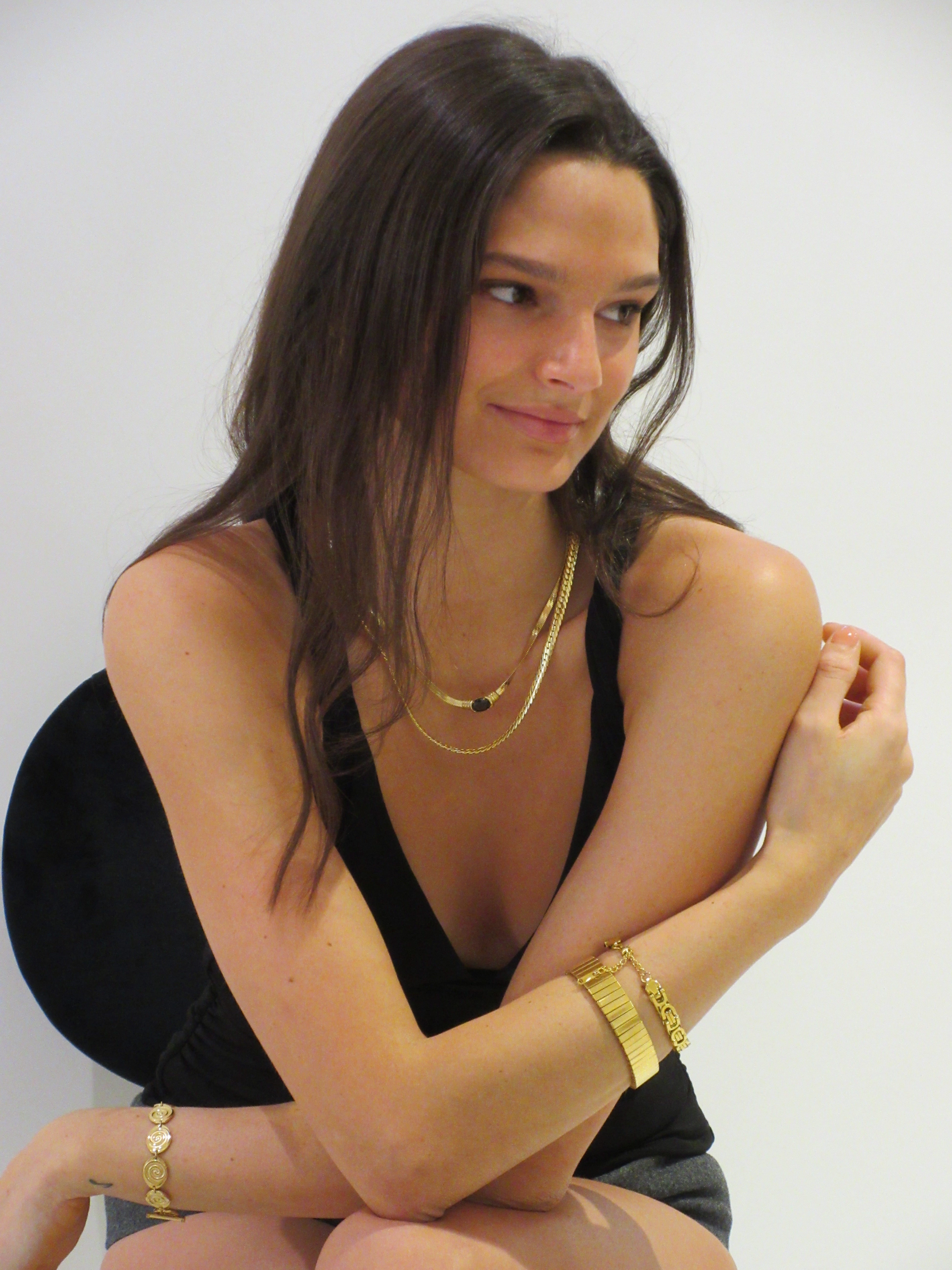 Bella Necklace in Onyx Stone