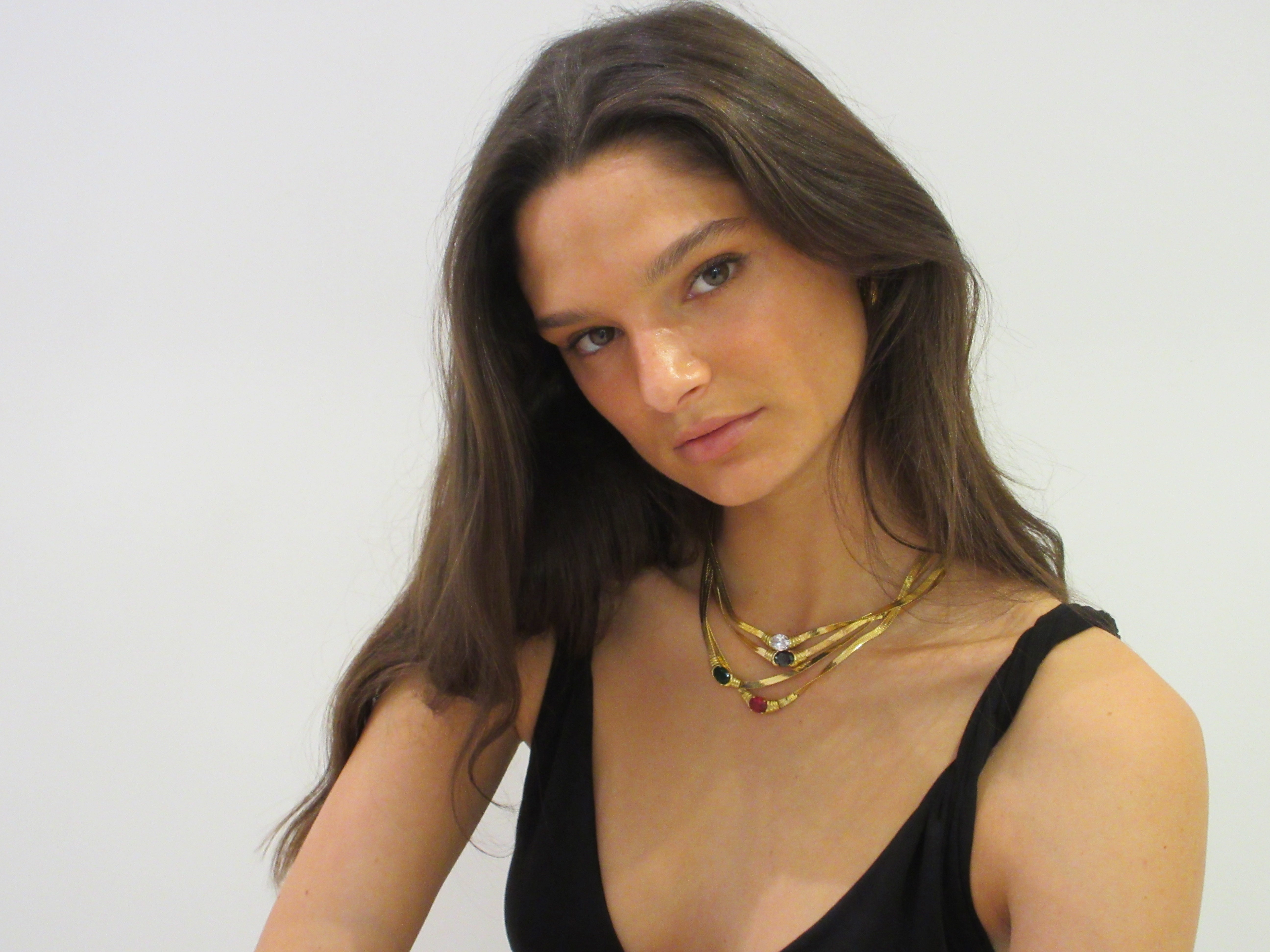 Bella Necklace in Emerald Stone