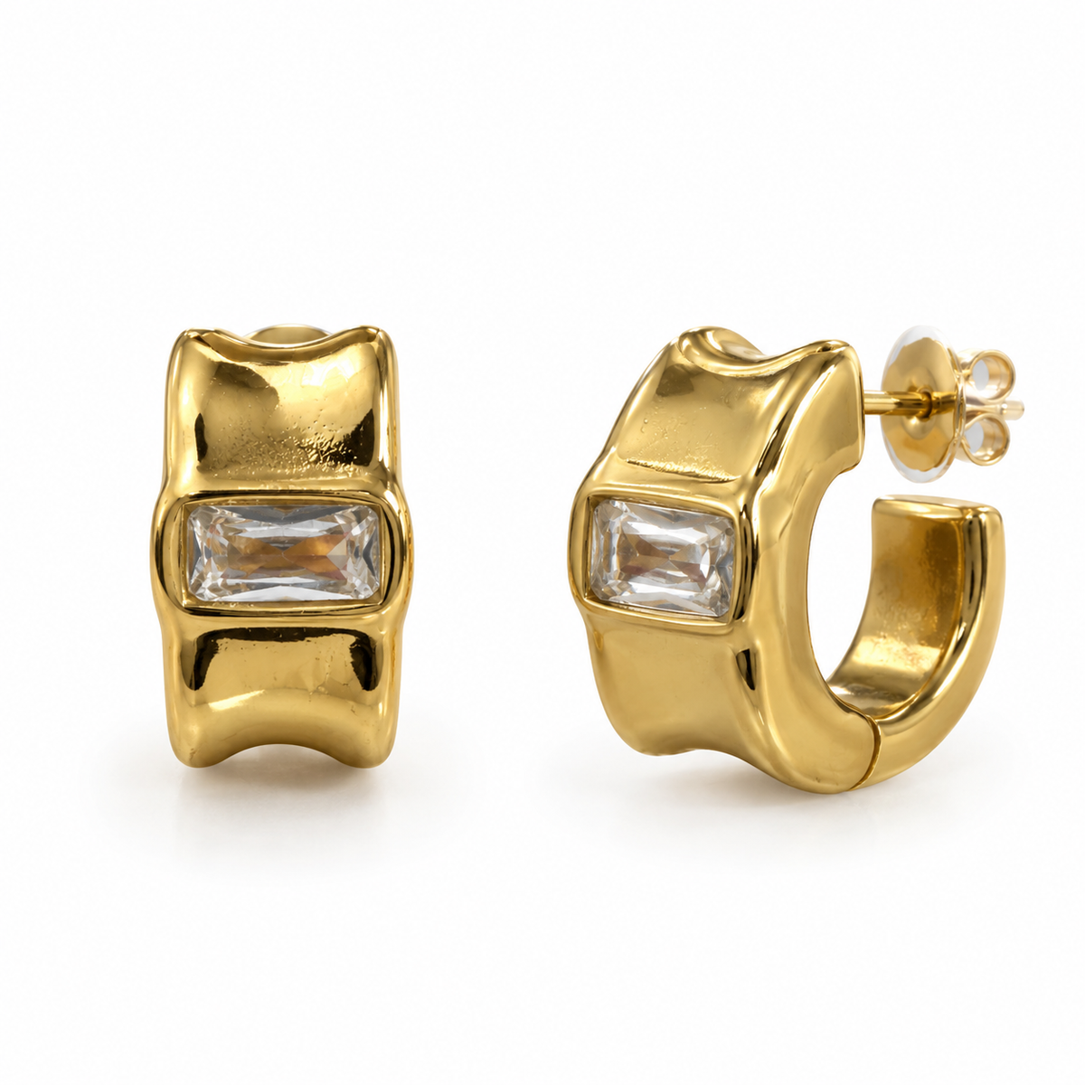 Margot Hoops Earrings in 18k Gold Plated