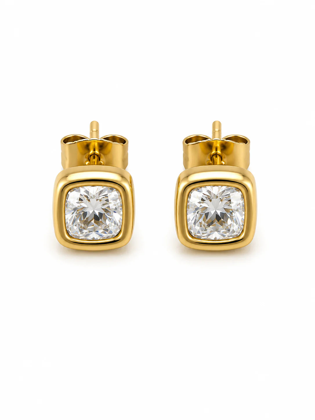 Billie Stud Earrings in 18k Gold Plated