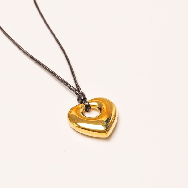 Heart Pendant Necklace in Gold