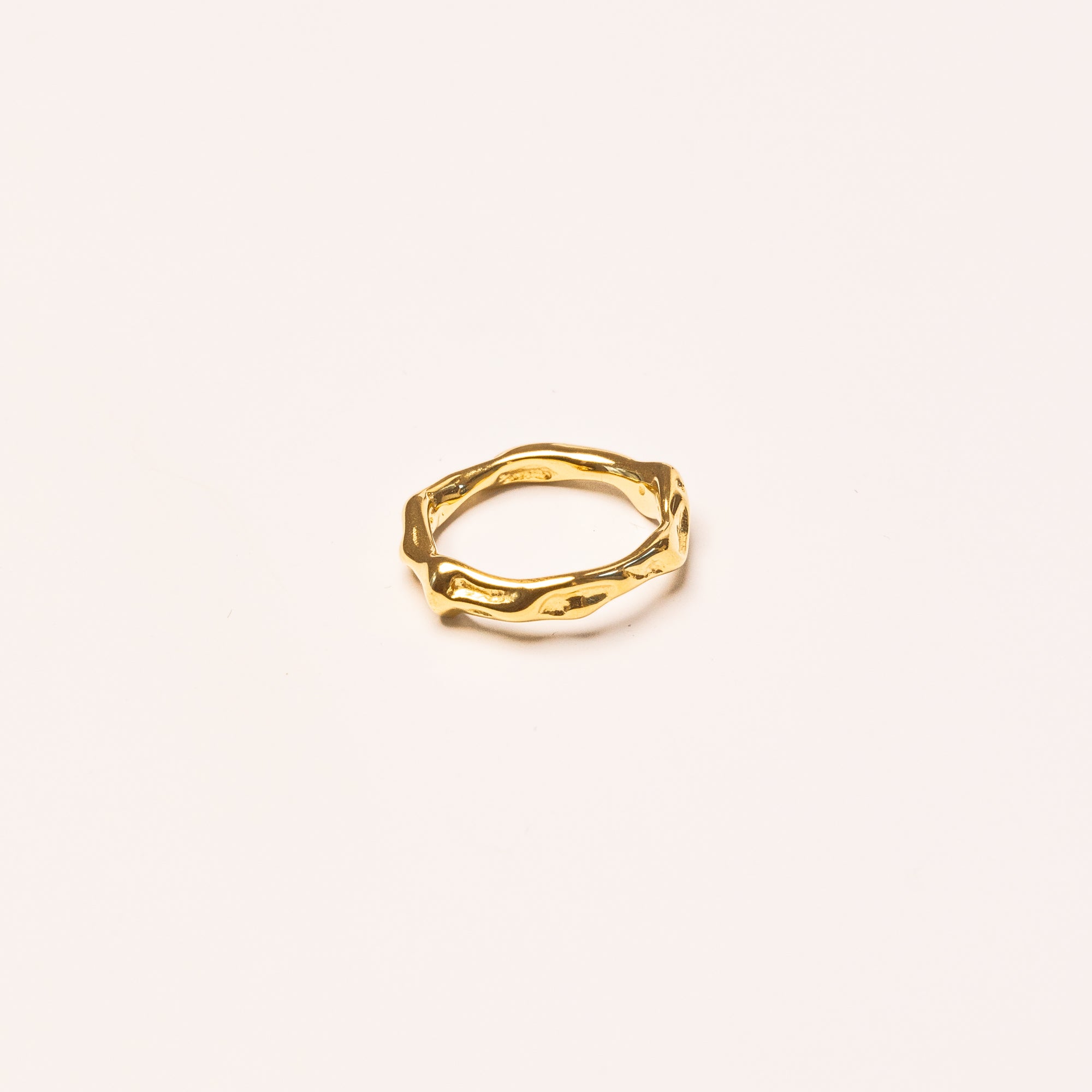 Riviera Stacking Ring in 18k Gold Plated