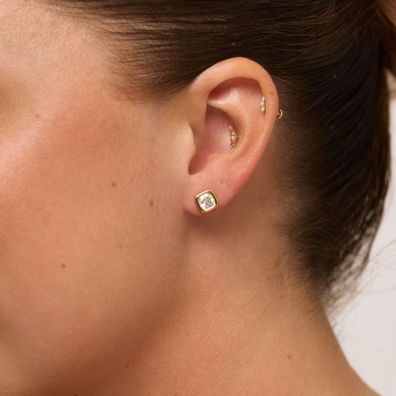 Billie Stud Earrings in 18k Gold Plated