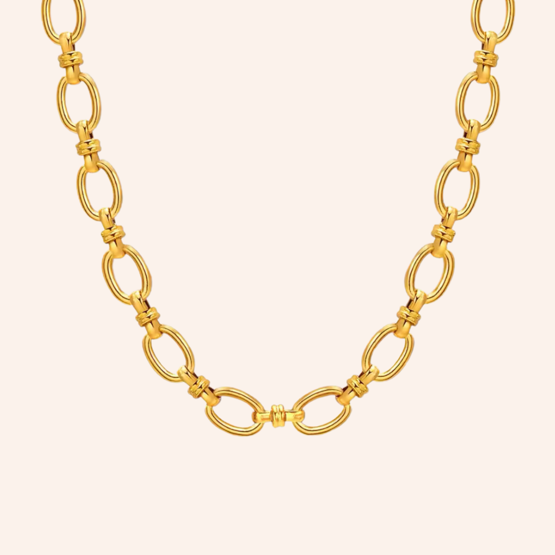 Tusk Chain Necklace in 18k Gold Plated