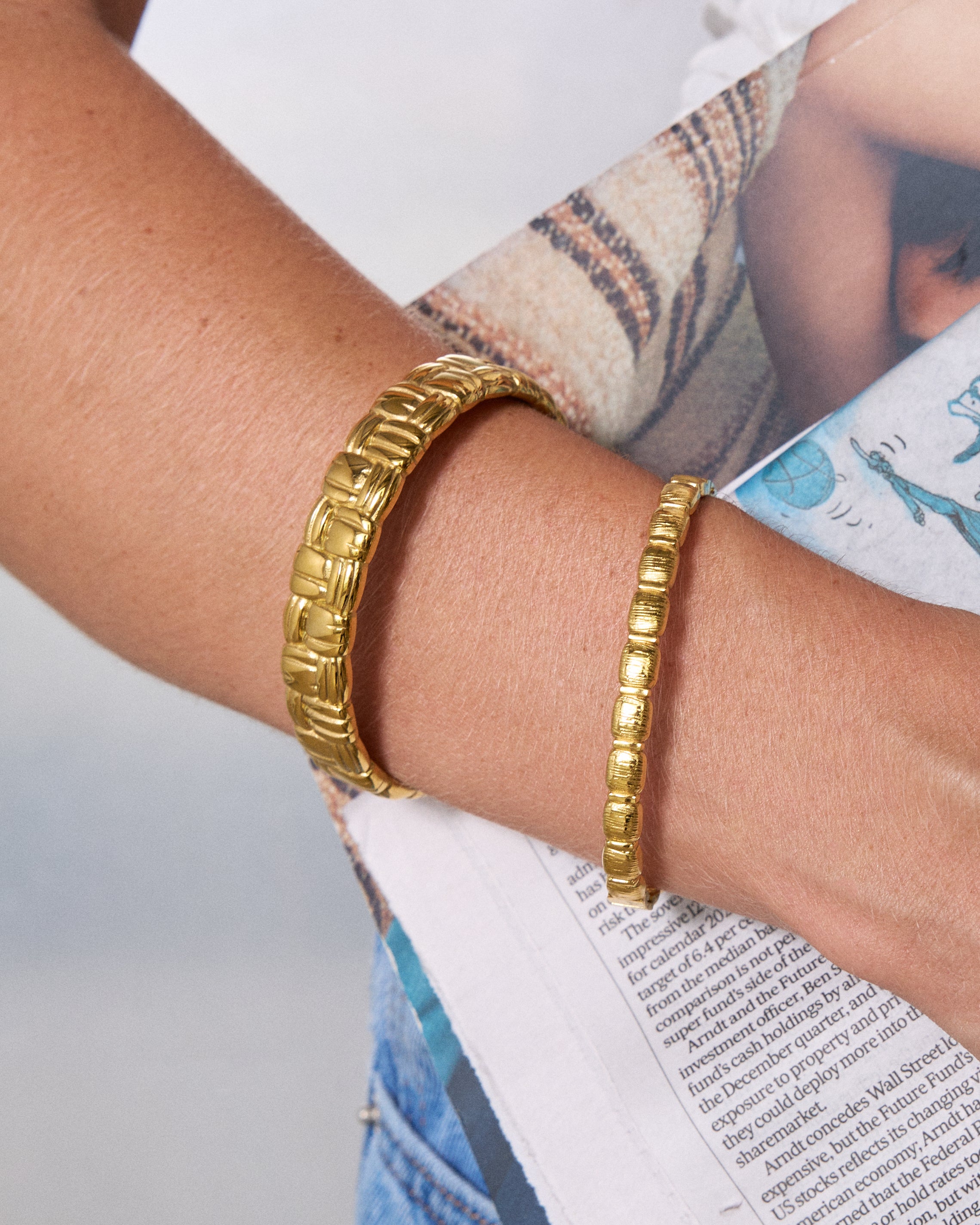 Maverick Cuff Bracelet in Gold Plated