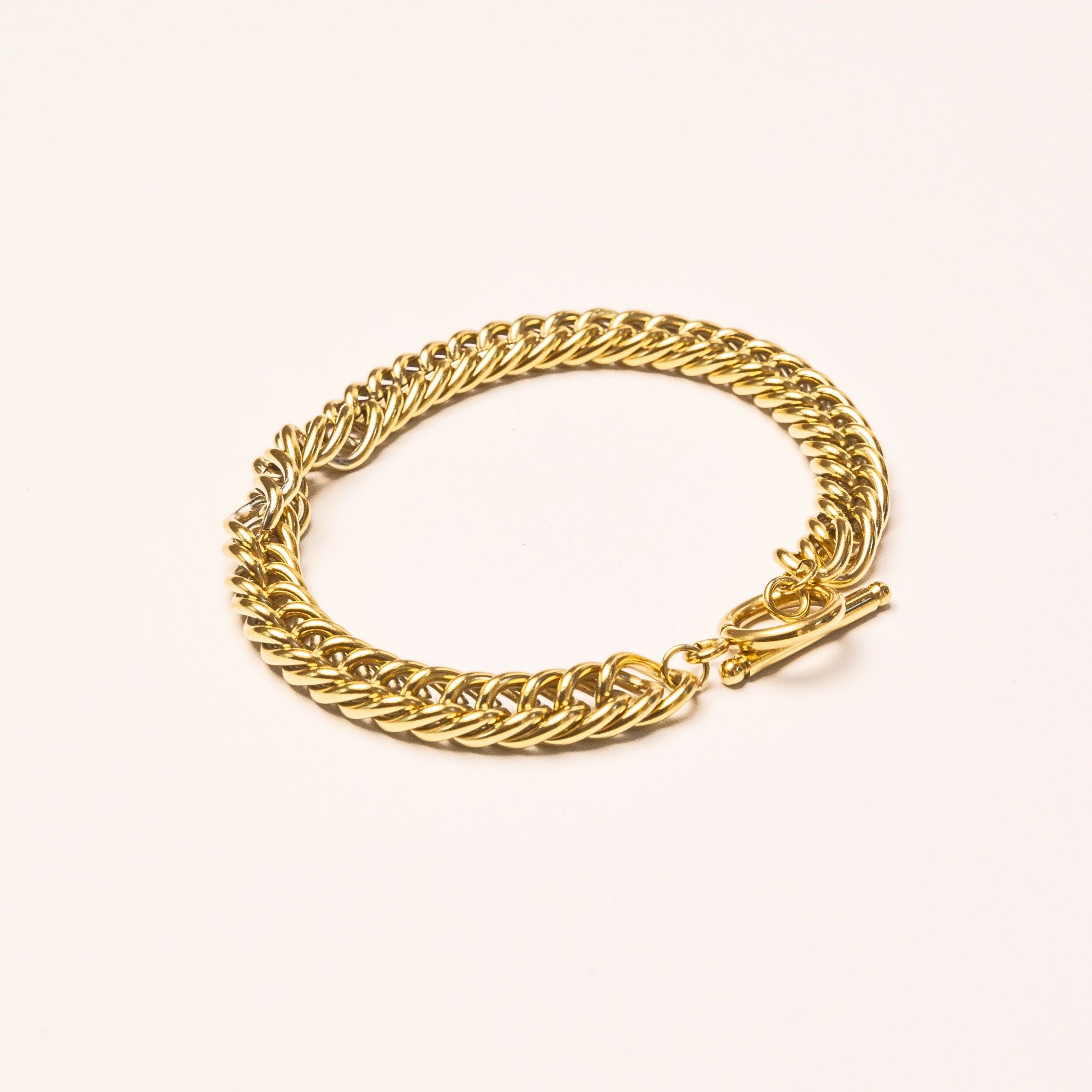 Fob Chain Bracelet in Gold